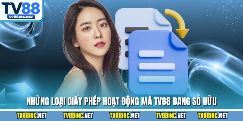 Những loại giấy phép hoạt động mà TV88 đang sở hữu